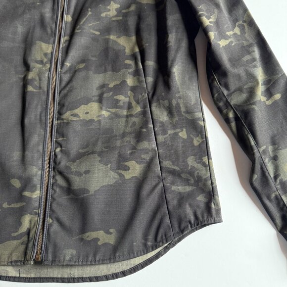 RAG & BONE New York Black Camo Zip Shirt Jacket - Size 40 - Made in USA - Picture 2 of 7